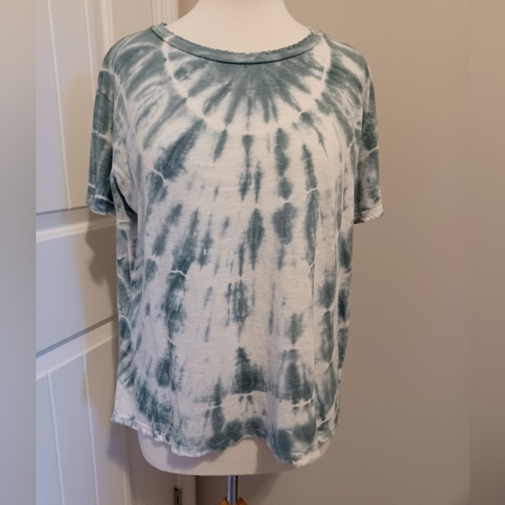 TRUE CRAFT T-SHIRT SZ LARGE DISTRESSED TYE DYE. #C7